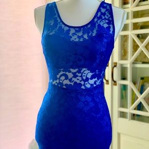 Chocolate Flower Lace Bodycon Dress